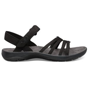 Teva Womens Elzada Sandal Leather (BLACK (BLACK) 42)