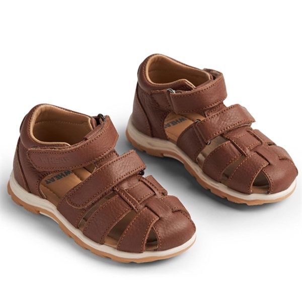 Wheat Sandal Closed Toe Frei S Cognac - Str. 20