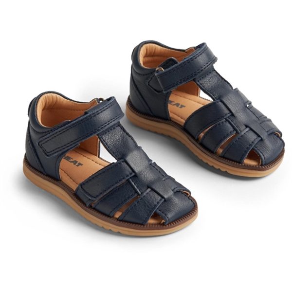 Wheat Sandal Closed Toe Sky Navy - Str. 23