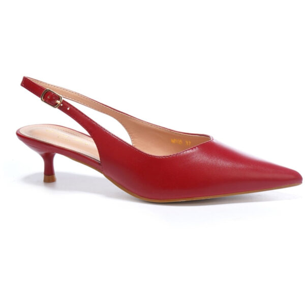 Abigail dame stiletter med slingback M105 - Wine