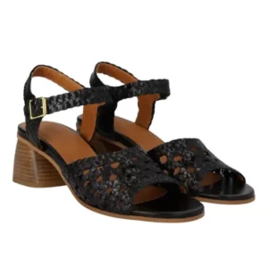Angulus Håndflettet sandal med skulpturel hæl 5845-101 2072