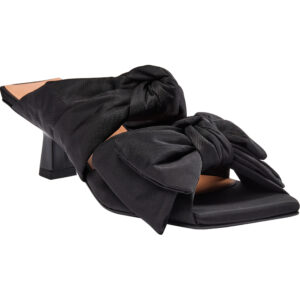 Soft Bow Kitten Heel Sandaler