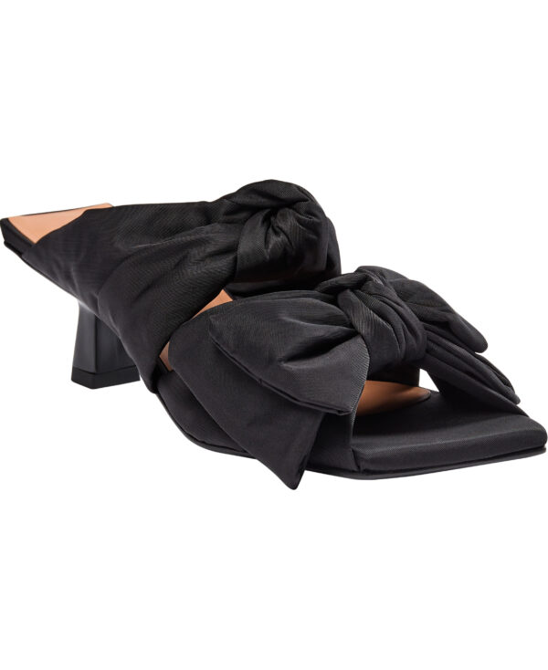 Soft Bow Kitten Heel Sandaler